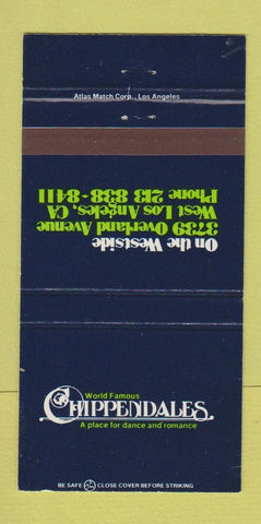 Matchbook Cover - Chippendales West Los Angeles CA 30 Strike