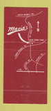 Matchbook Cover - Mario's of Atlanta GA Marietta  30 Strike