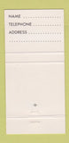 Matchbook Cover - Friday Toronto ON 30 Strike