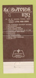 Matchbook Cover - St Davids Inn PA 30 Strike