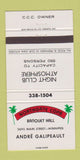 Matchbook Cover - Northgate Corpa Winnipeg MB 30 Strike