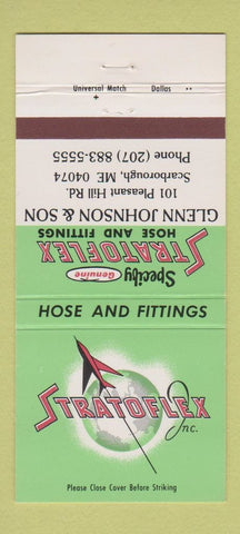 Matchbook Cover - Stratoflex Hose and Fitting Scarborough ME 30 Strike