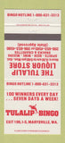 Matchbook Cover - Tulalip Bingo Marysville WA Tulalip Liquor 30 Strike