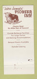 Matchbook Cover - John Jawad's Pioneer Inn Clayton CA 30 Strike