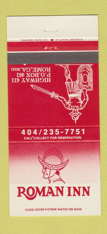 Matchbook Cover - Roman Inn Rome GA 30 Strike
