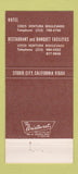 Matchbook Cover - Camelot Santa Ana CA 30 Strike