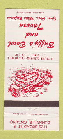 Matchbook Cover - Buffy's Bowl and Tavern Dunnville ON 30 Strike