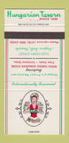 Matchbook Cover - Hungarian Tavern Niagara Falls ON girlie 30 Strike