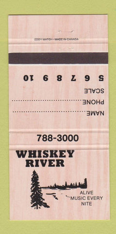 Matchbook Cover - Whisky River  30 Strike
