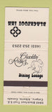 Matchbook Cover - Blackfoot Inn Cracklin' Rosie's Calgary AB 30 Strike
