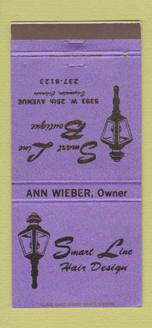 Matchbook Cover - Smart Line Hair Salon Edgewater Colorado 30 Strike
