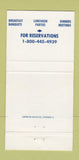 Matchbook Cover - Sherman Oaks Century Old Inn Batesville IN STAINED 30 Strike