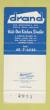 Matchbook Cover - Drand Kitchens South Bend IN 30 Strike