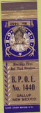 Matchbook Cover - Matchbook Cover Elks Club Gallup NM