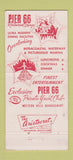Matchbook Cover - Pier 66 Restaurant Fort Lauderdale FL 30 Strike
