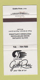 Matchbook Cover - Gisele Ross Salon Rimouski QC 30 Strike
