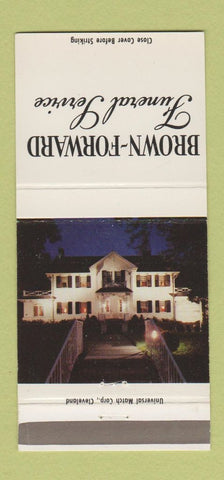 Matchbook Cover - Brown Forward Funeral Home Cleveland OH 30 Strike