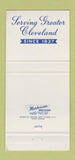 Matchbook Cover - Brown Forward Funeral Home Cleveland OH 30 Strike