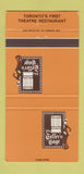 Matchbook Cover - Teller's Cage Toronto ON Theatre Restaurant 30 Strike