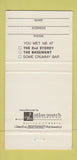 Matchbook Cover 2nd Storey Marina Del Rey CA Restaurant Basement WEAR 30 Strike