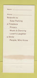 Matchbook Cover - Roland's San Francisco CA 30 Strike