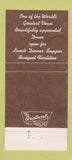 Matchbook Cover - Le Mont Restaurant Pittsburgh PA 30 Strike