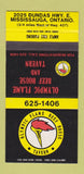 Matchbook Cover - Olympic Flame Beef House Tavern Mississauga ON 30 Strike