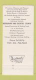 Matchbook Cover - Coronado Motor Hotel Fort Walton Beach FL 30 Strike