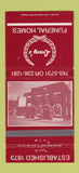 Matchbook Cover - Leavy's Funeral Homes  30 Strike