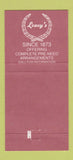 Matchbook Cover - Leavy's Funeral Homes  30 Strike