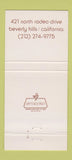 Matchbook Cover - Pastel Beverly Hills CA 30 Strike