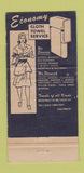 Matchbook Cover - Michigan Towel Supply Detroit Lansing MI girlie 30 Strike