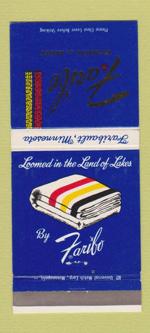 Matchbook Cover - Faribo Blankets Robes Faribault MN 30 Strike