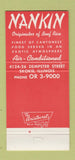 Matchbook Cover - Nankin Chinese Restaurant Skokie IL 30 Strike