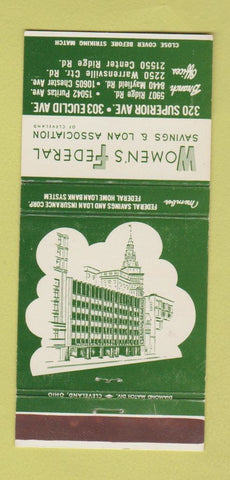 Matchbook Cover - Women's Federal Savings and Loan Cleveland OH 30 Strike