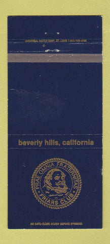 Matchbook Cover - Friars Club Beverly Hills CA WEAR 30 Strike