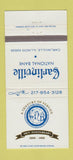 Matchbook Cover - Carlinville National Bank IL 30 Strike