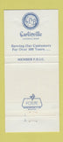 Matchbook Cover - Carlinville National Bank IL 30 Strike