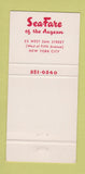 Matchbook Cover - Sea Fare New York City 30 Strike