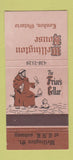 Matchbook Cover - Wellington House London ON Friar's Cellar 30 Strike