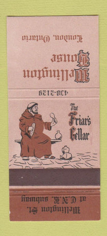 Matchbook Cover - Wellington House London ON Friar's Cellar 30 Strike