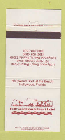 Matchbook Cover - Hollywood Beach Resort Hotel Hollywood FL WEAR 30 Strike