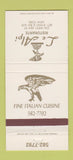 Matchbook Cover - Le Alpi Ristorante New York City Italian 30 Strike