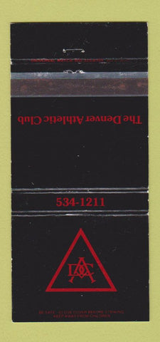 Matchbook Cover - Denver Athletic Club Colorado 30 Strike