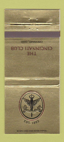 Matchbook Cover - Cincinnati Club Cincinnati OH 30 Strike