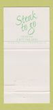 Matchbook Cover - Smith and Wollensky Steak CHAIN 30 Strike
