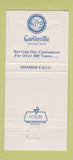 Matchbook Cover - Carlinville National Bank IL 30 Strike