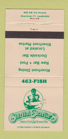 Matchbook Cover - Shirttail Charlie's Fort Lauderdale FL 30 Strike