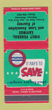Matchbook Cover - First Federal Savings Kearney NE 30 Strike