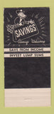 Matchbook Cover - First Federal Savings Kearney NE 30 Strike